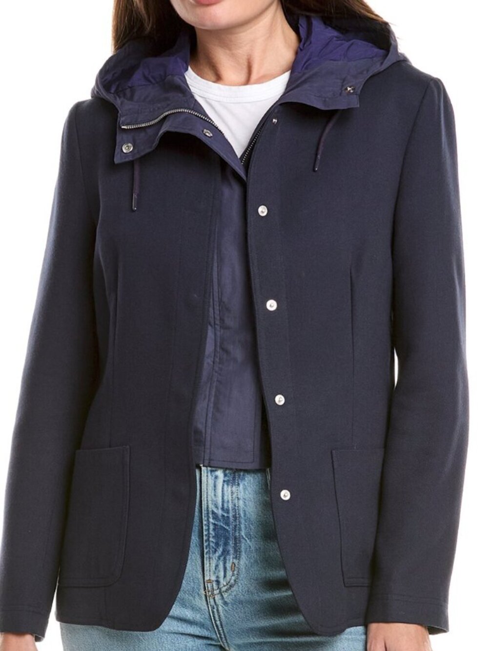 Rag & Bone Zora Combo Wool-Blend Blazer with removable vest